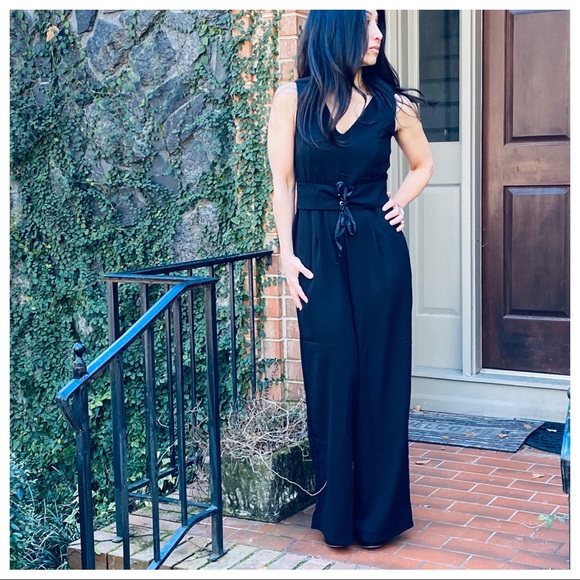 ✨PARIS✨Chic and stylish Black wide leg jumpsuit - Picture 4 of 6